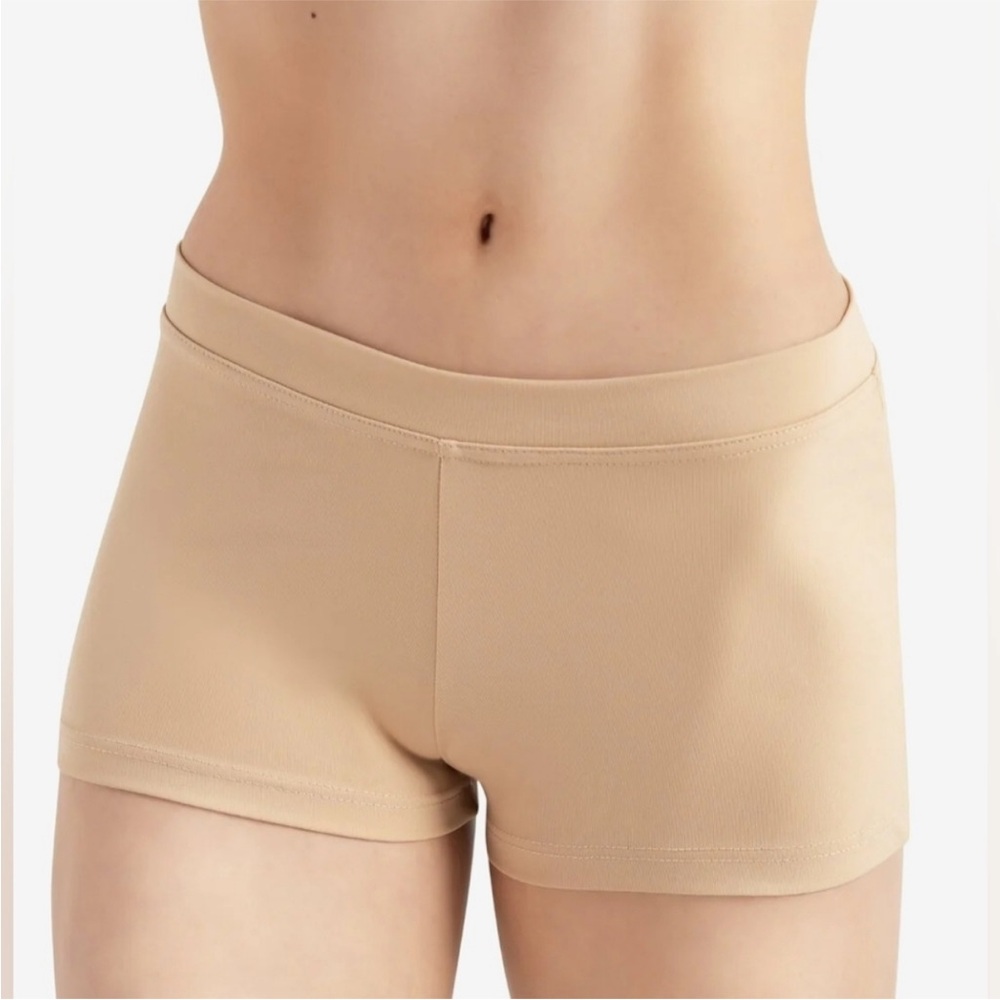 Capezio Nude TB113 Boy Cut Low Rise Shorts Size S